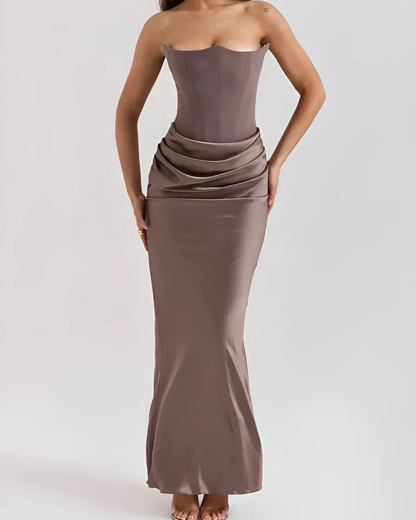 Blair | Women’s Wedding Guest Draped Maxi Dress