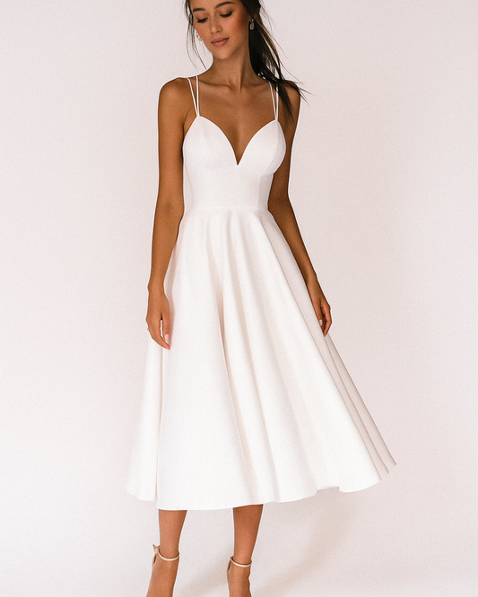 Brooklyn | Women Wedding Guest Strappy Midi Dress