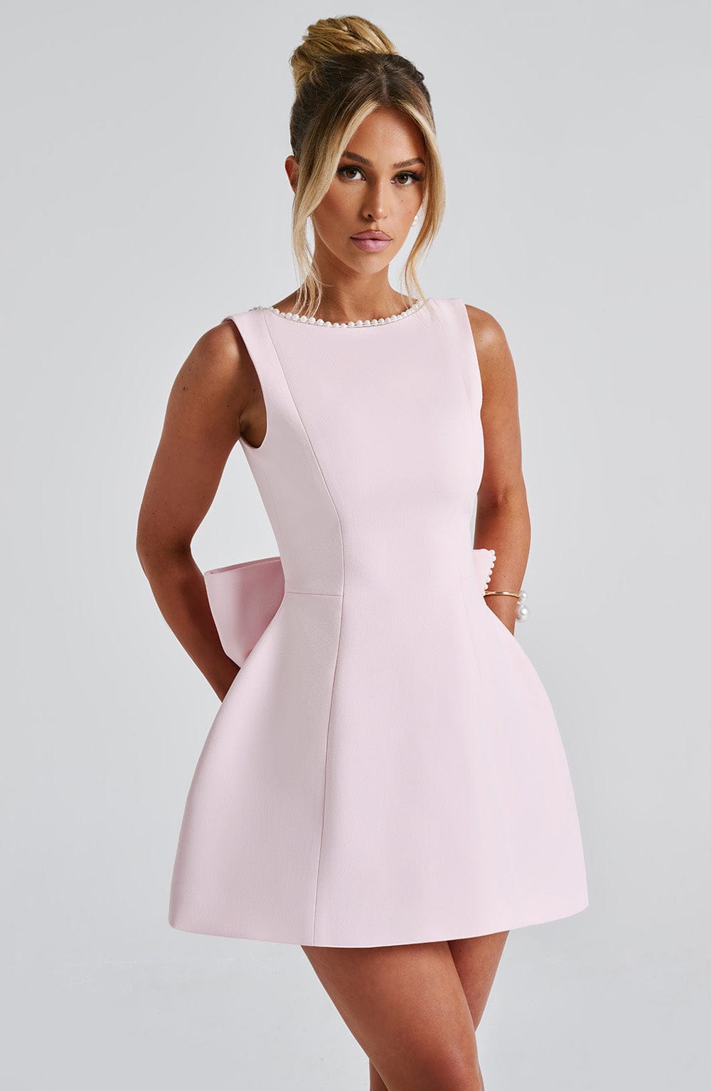 Jacklyn | Women's Wedding Guest Structured Mini Dress