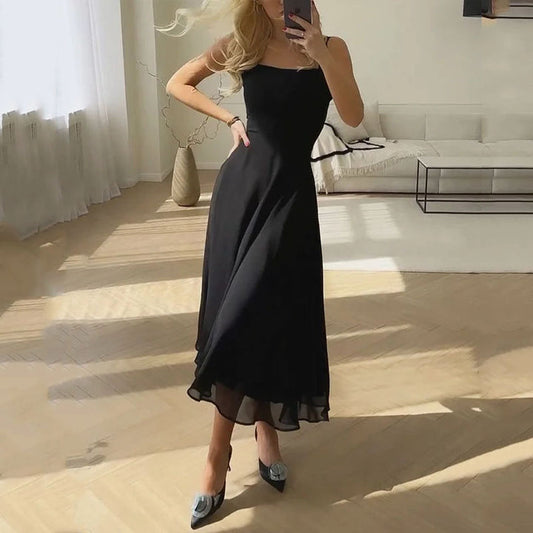 Fiona | Women Wedding Guest Elegant Square Midi Dress