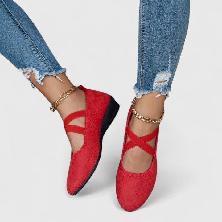 Madeline | Women Orthopedic Cross Strap Shoes