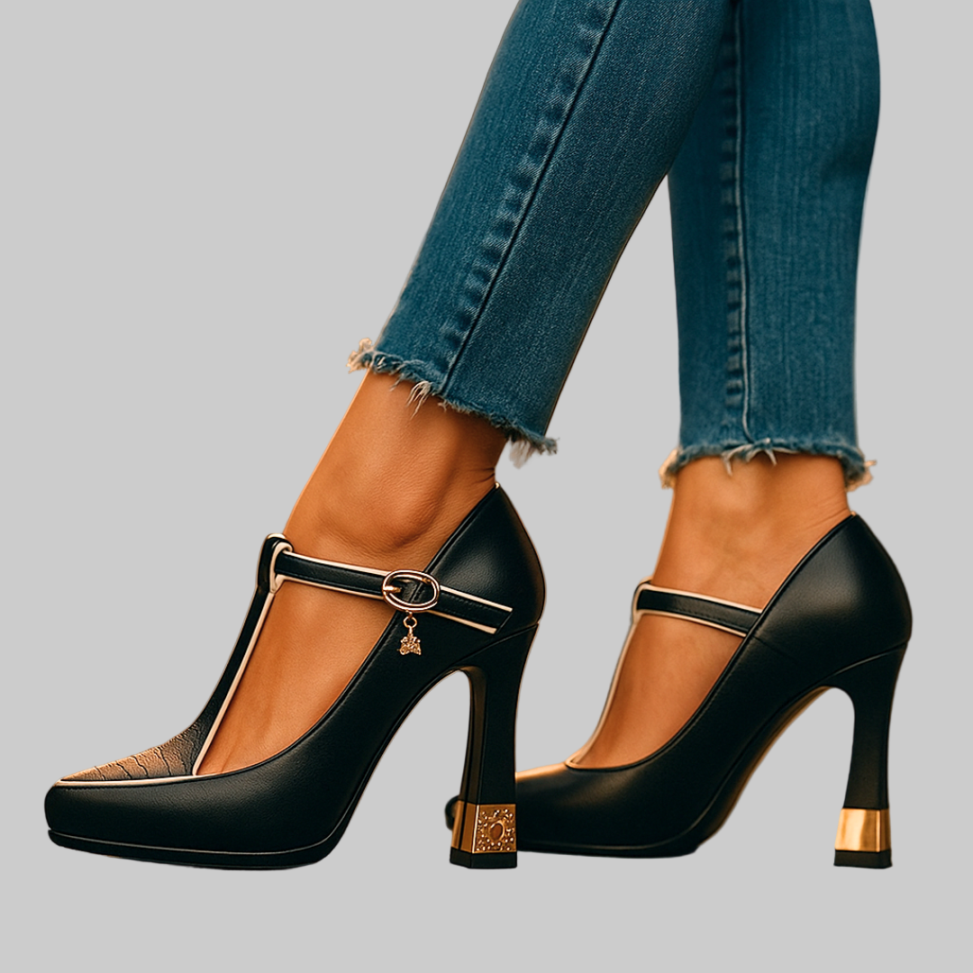 Eloise | Women Orthopedic T-Strap Heels