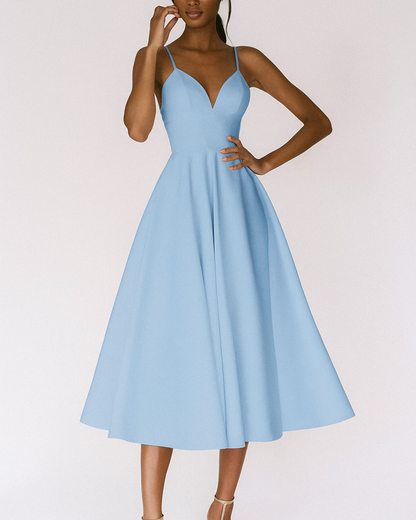 Brooklyn | Women Wedding Guest Strappy Midi Dress