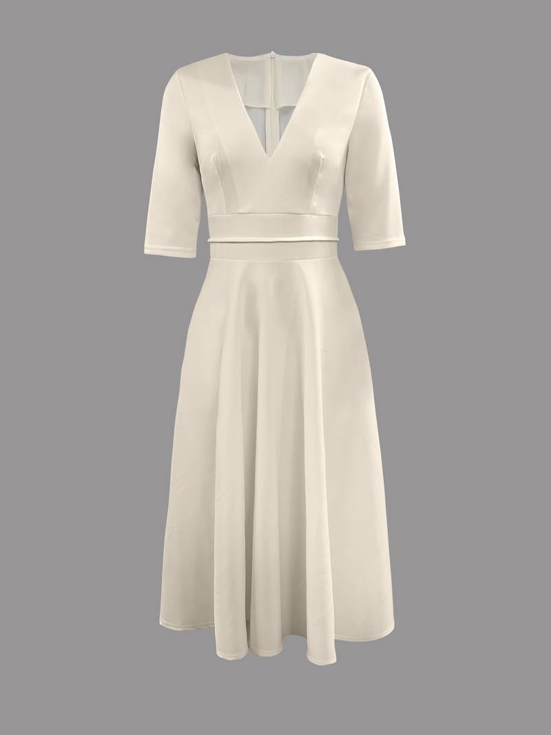 Daisy | Women’s Wedding Guest Elegant Flared Midi Dress