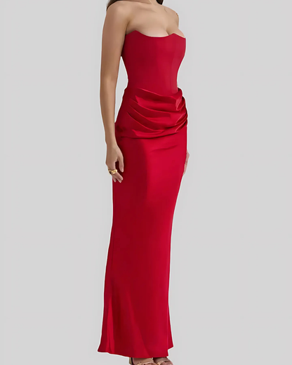 Blair | Women’s Wedding Guest Draped Maxi Dress