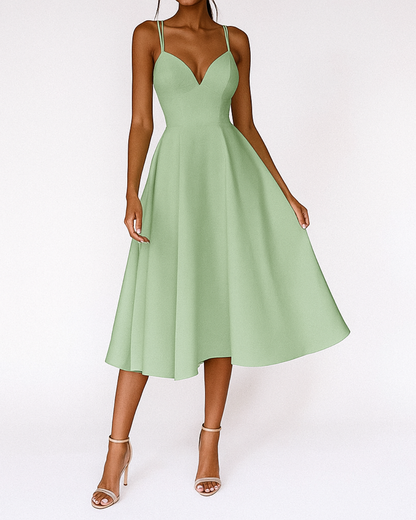 Brooklyn | Women Wedding Guest Strappy Midi Dress