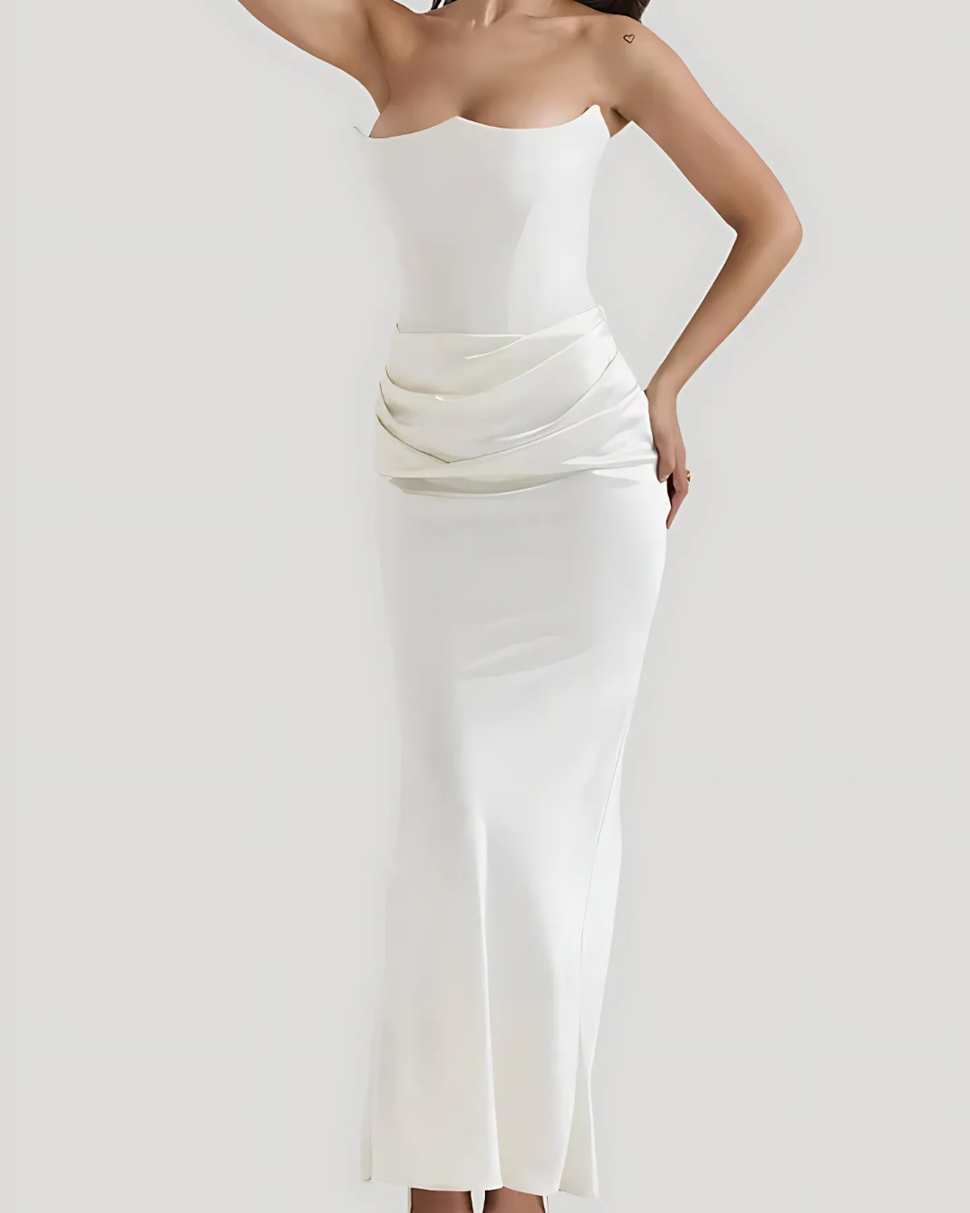 Blair | Women’s Wedding Guest Draped Maxi Dress