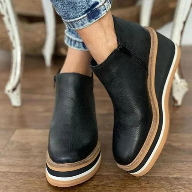 Evelyn | Women’s Orthopedic Platform Ankle Boots