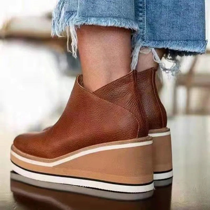 Evelyn | Women’s Orthopedic Platform Ankle Boots