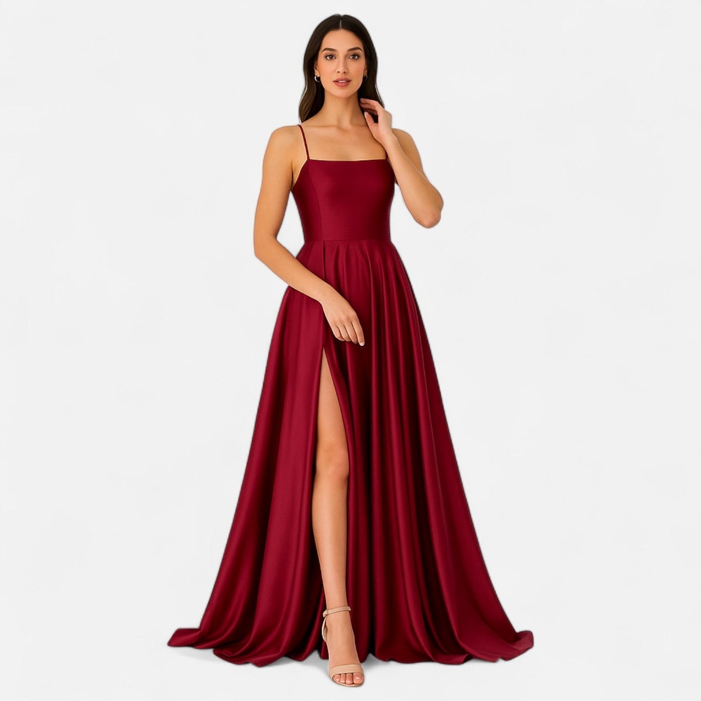 Katherine | Women Wedding Guest Dress Slit Maxi Dress