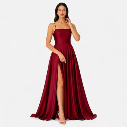 Katherine | Women Wedding Guest Dress Slit Maxi Dress