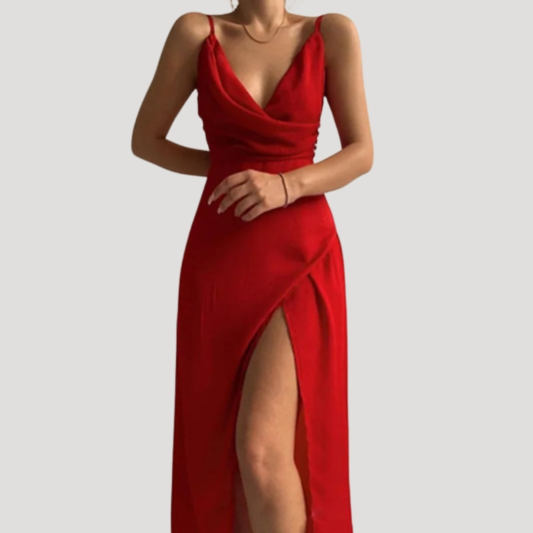 Elsie | Women Wedding Guest Slit Maxi Dress
