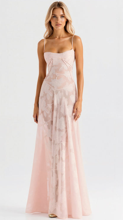 Camille | Women Wedding Guest Bustier Maxi Dress