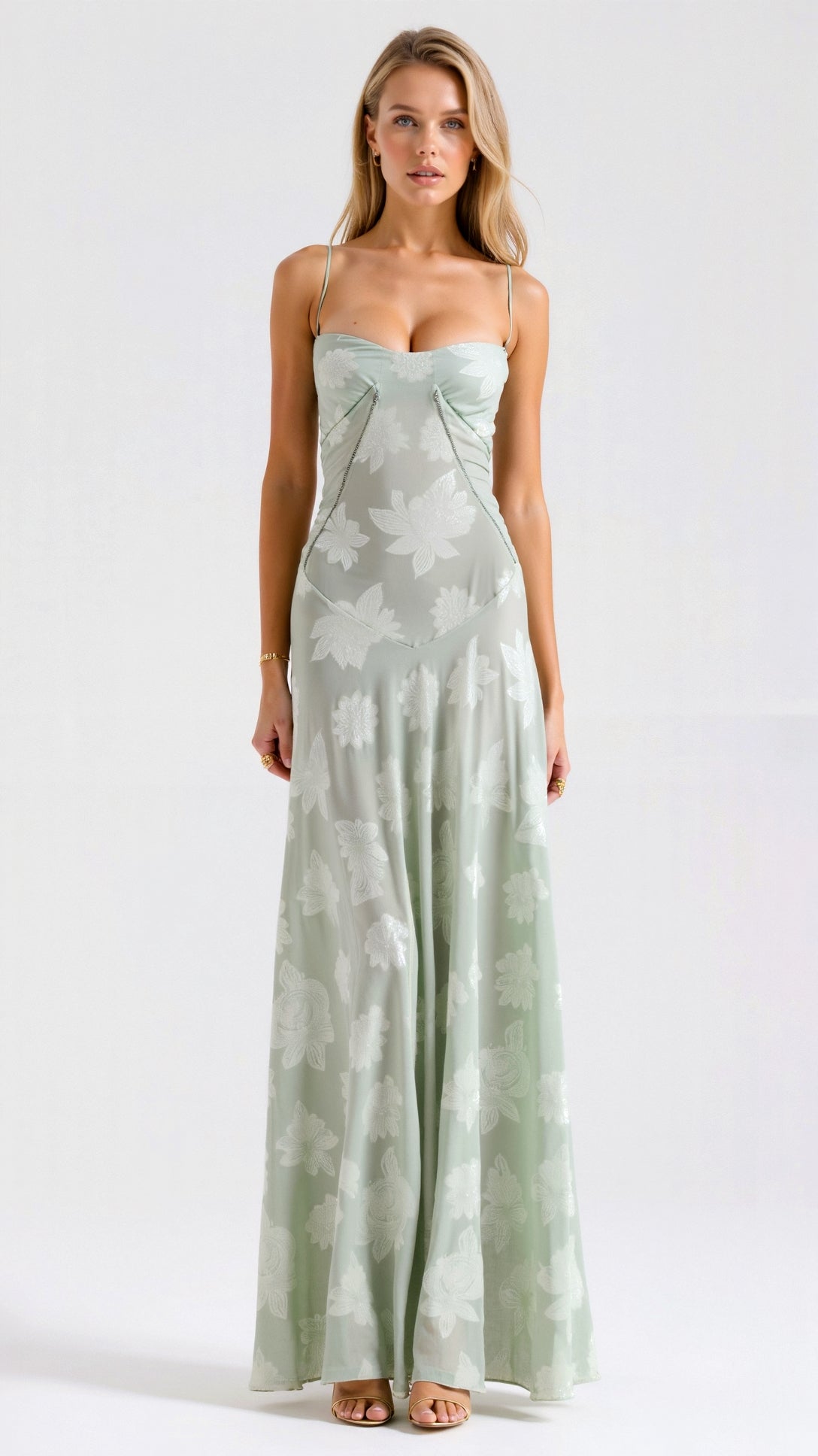 Jenna | Women’s Wedding Guest Dress Bustier Maxi Dress