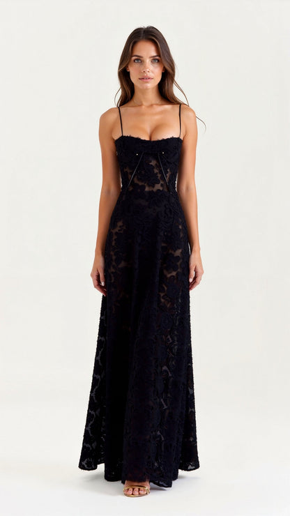 Camille | Women Wedding Guest Bustier Maxi Dress