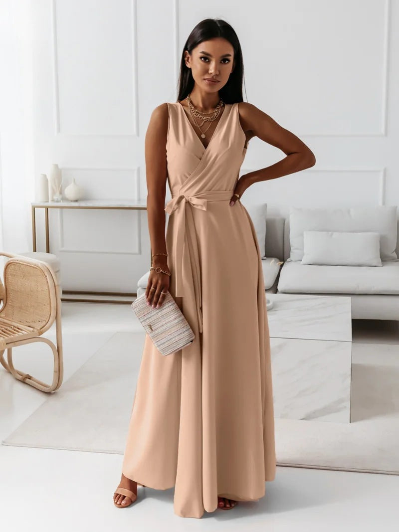 Emily | Women Wedding Guest Elegant Wrap Maxi Dress