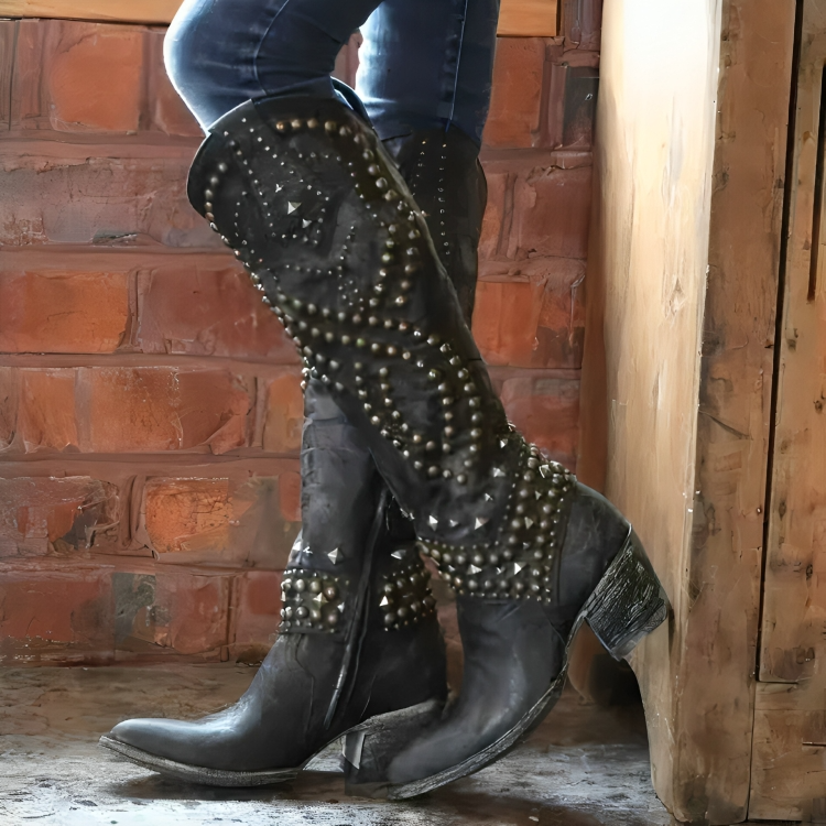 Megan | Women Orthopedic Studded Boots