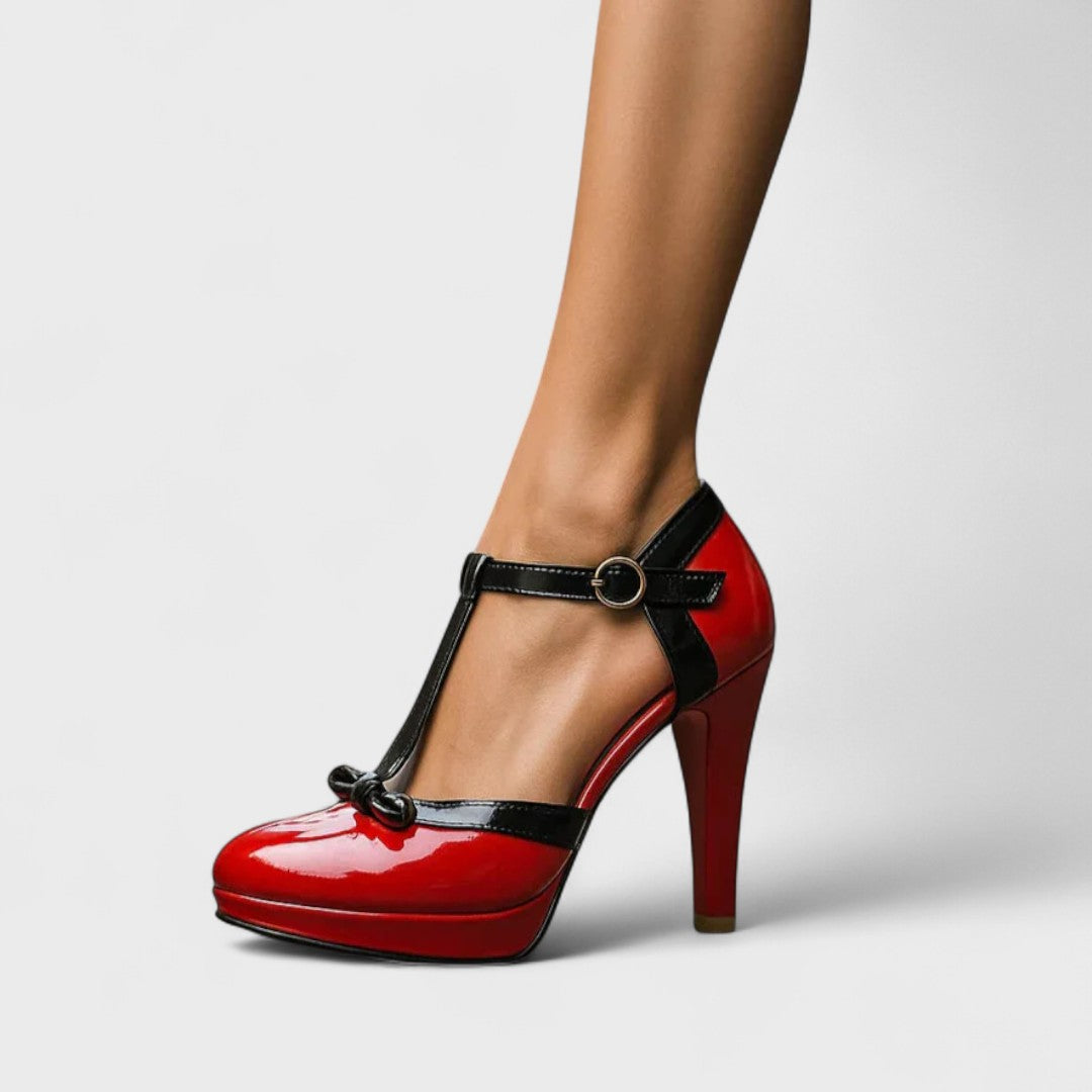 Lydia | Women Orthopedic T-Strap Heels