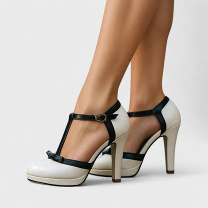 Lydia | Women Orthopedic T-Strap Heels