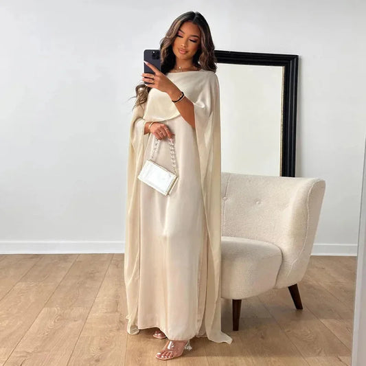 Jessica | Women's Wedding Guest Cape Maxi Dress