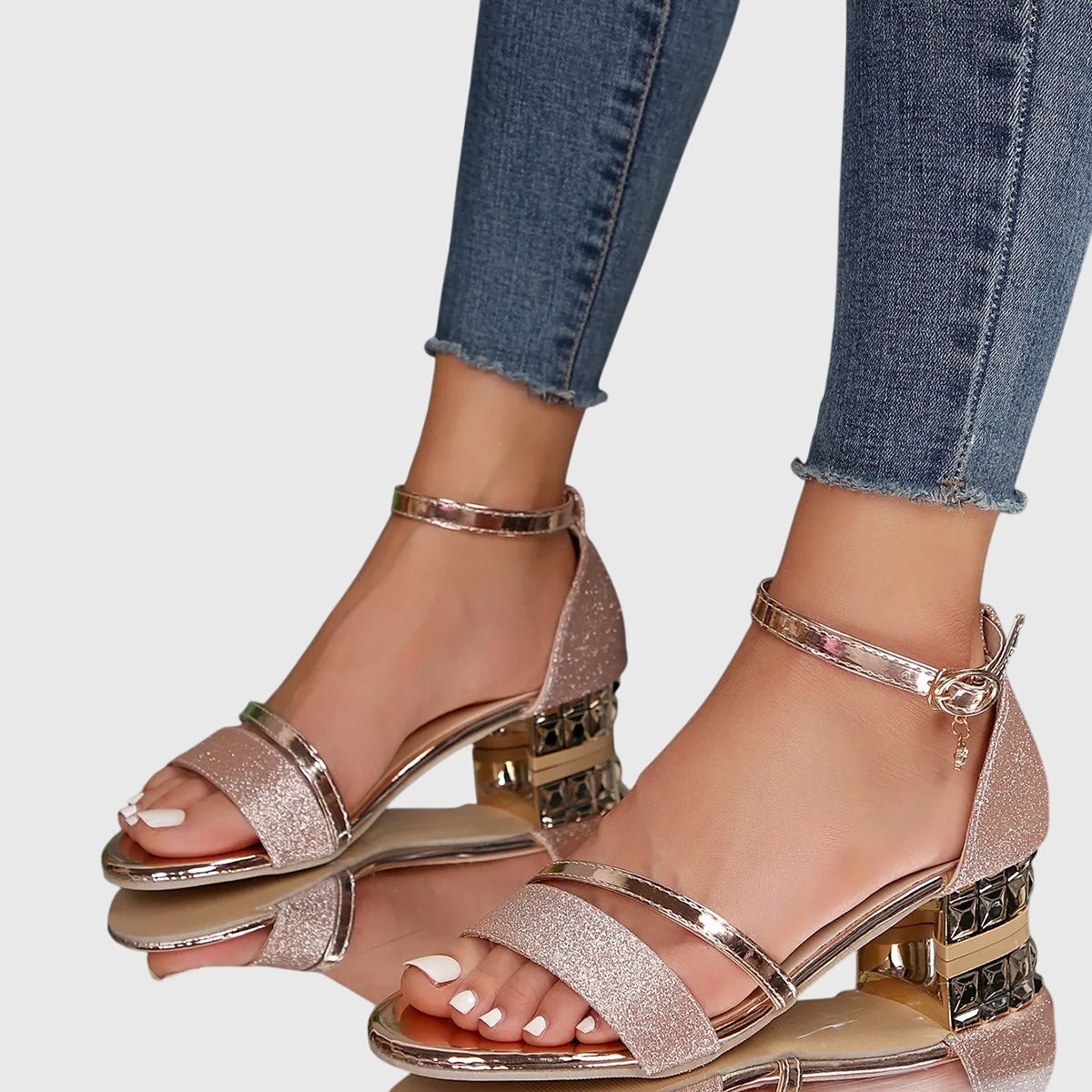 Tessa | Women Orthopedic Ankle Strap Heeled Sandals