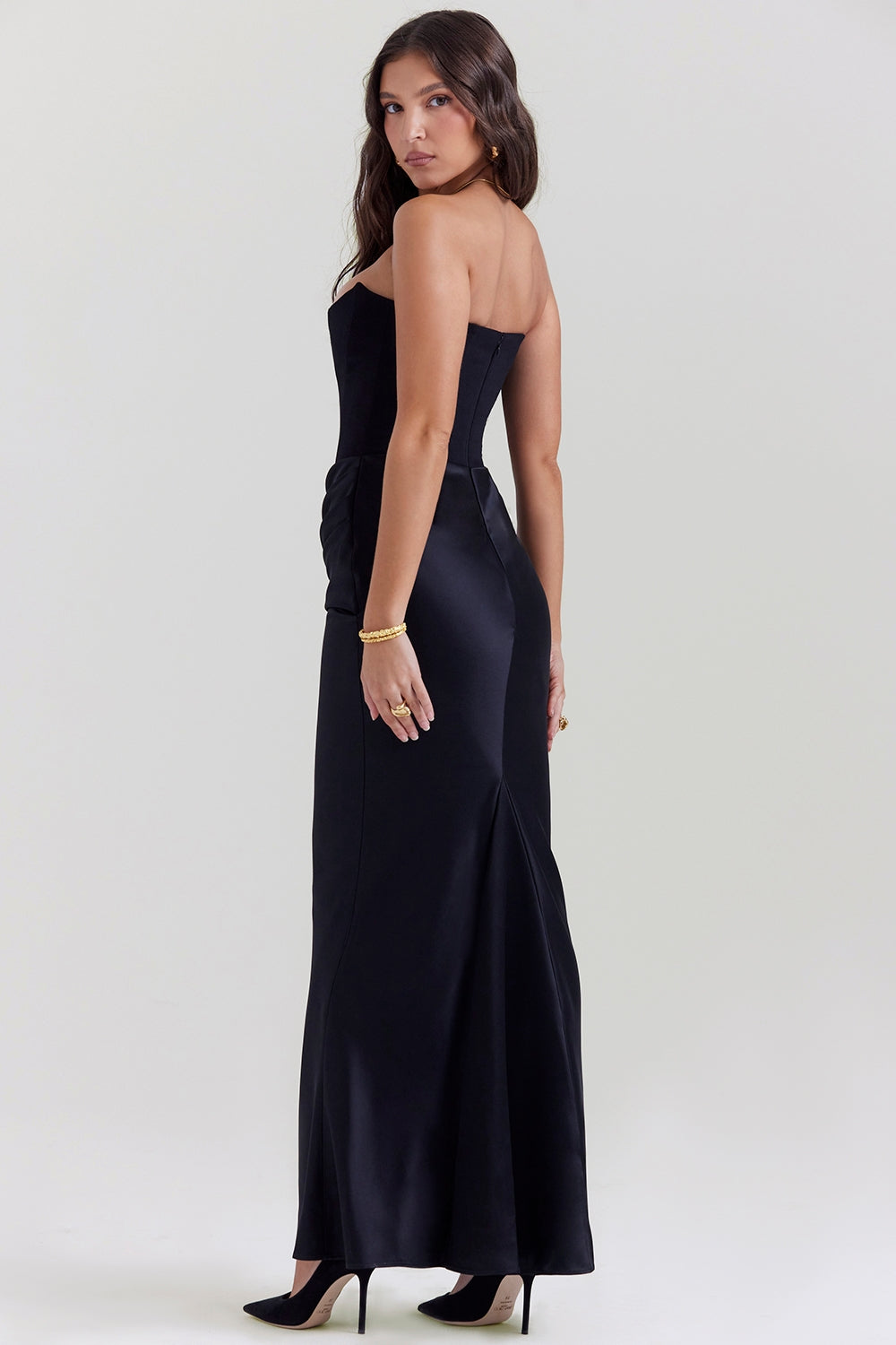 Kayla | Women Wedding Guest Strapless Maxi Dress