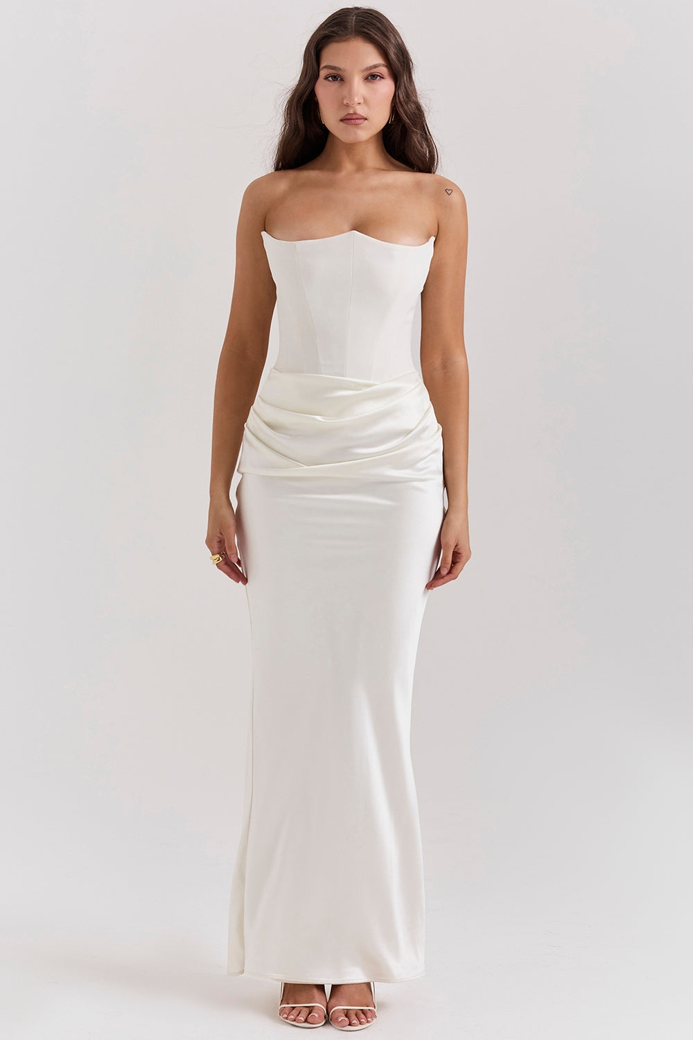 Kayla | Women Wedding Guest Strapless Maxi Dress