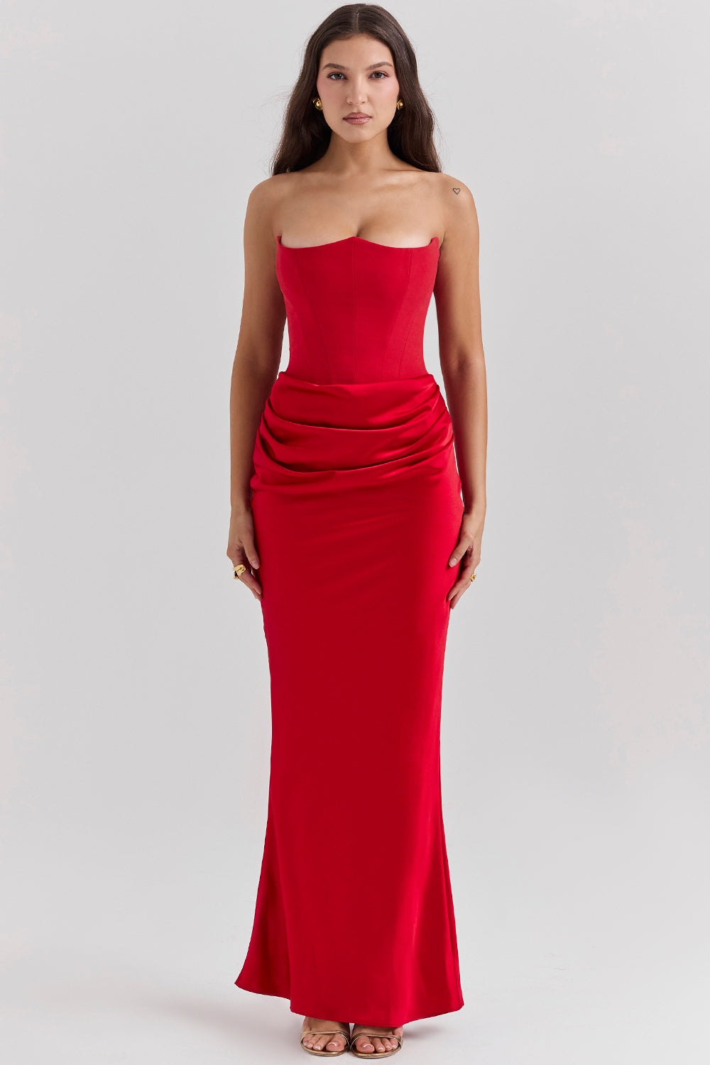 Kayla | Women Wedding Guest Strapless Maxi Dress