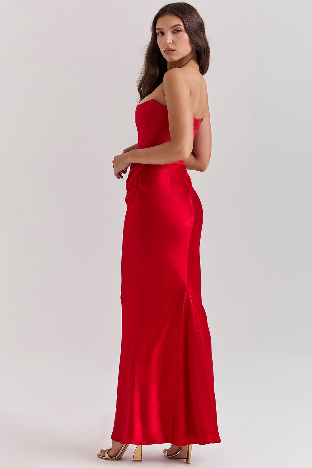 Kayla | Women Wedding Guest Strapless Maxi Dress