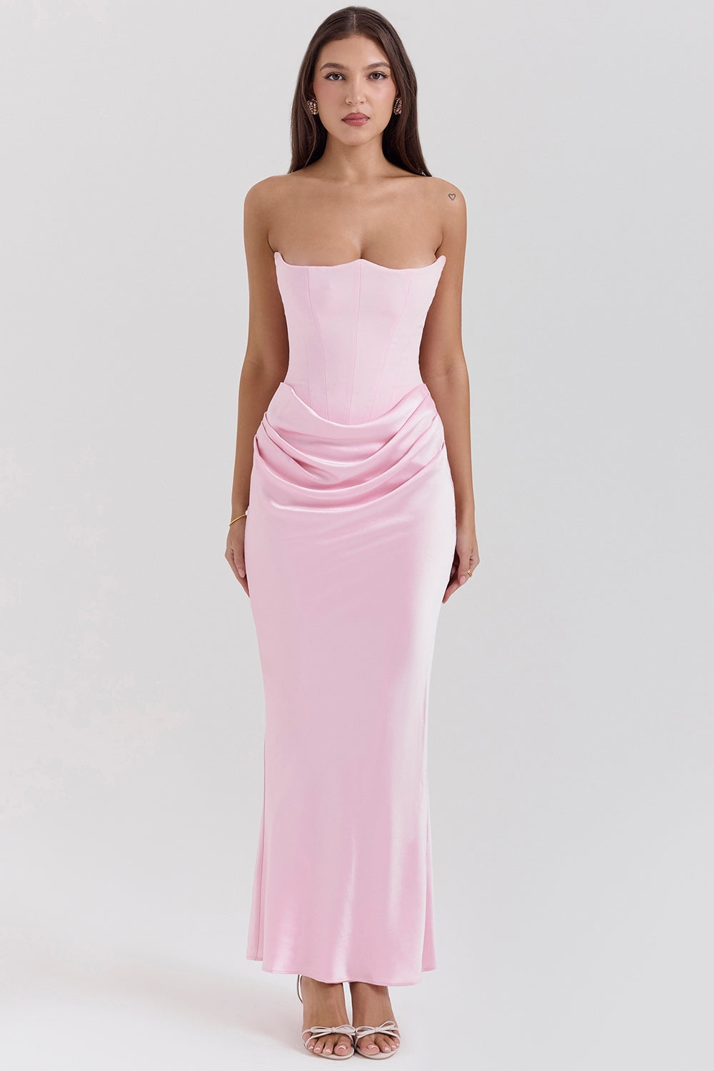 Kayla | Women Wedding Guest Strapless Maxi Dress