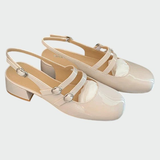 Karen | Women Casual Orthopedic Buckle Mary Jane Heels