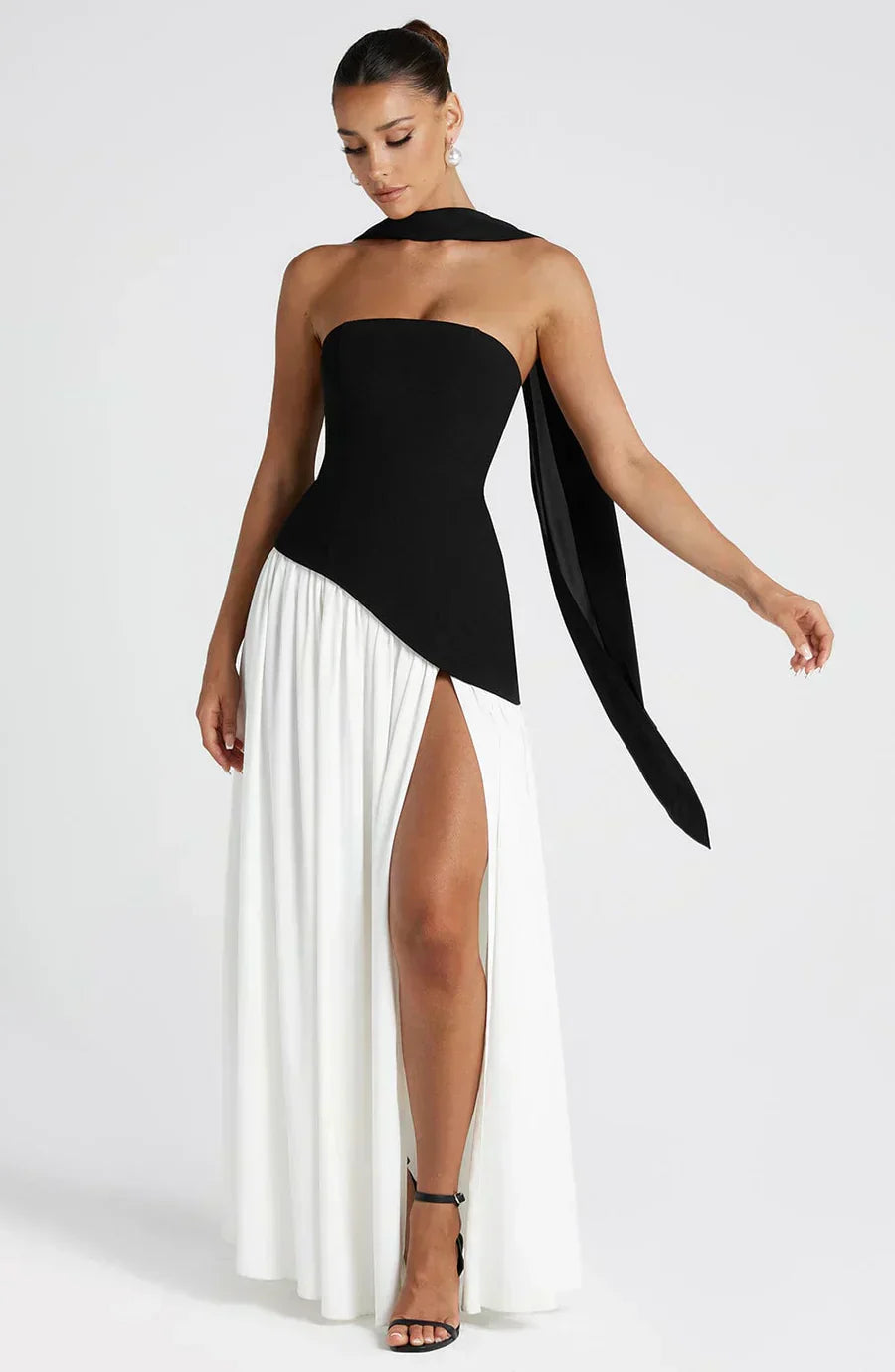 Chloe | Women Wedding Guest Asymmetric Maxi Dress