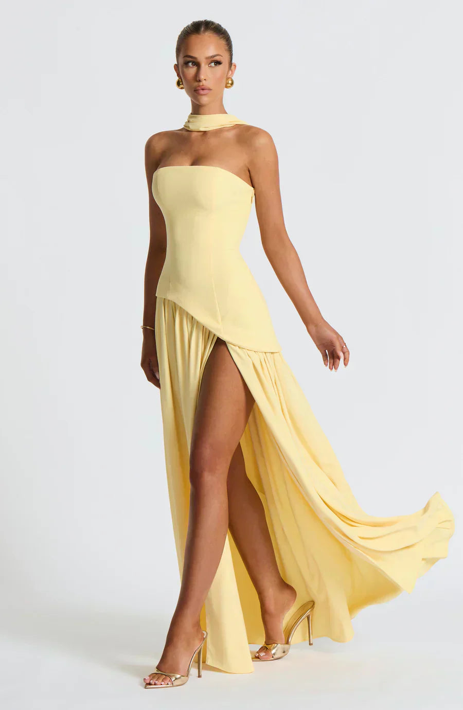 Chloe | Women Wedding Guest Asymmetric Maxi Dress