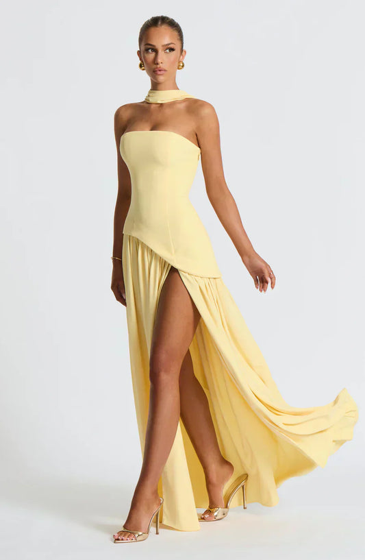 Chloe | Women Wedding Guest Asymmetric Maxi Dress
