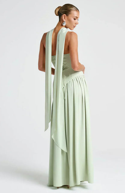 Chloe | Women Wedding Guest Asymmetric Maxi Dress