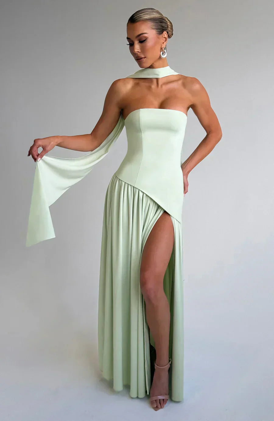 Kimberly | Women Wedding Guest Asymmetric Maxi Dress
