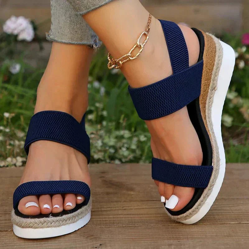 Danielle | Women’s Orthopedic Cross Strap Platform Sandals