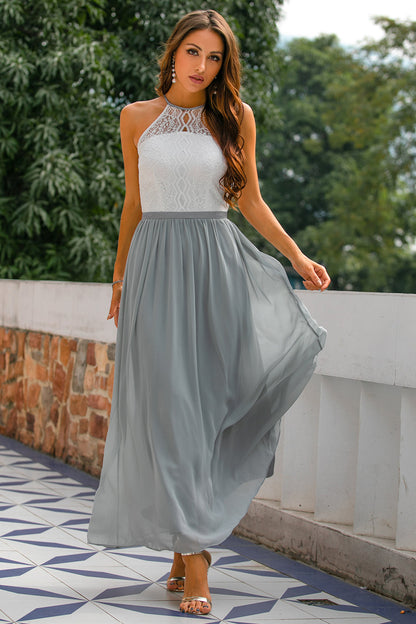 Faith | Women Wedding Guest Halter Maxi Dress