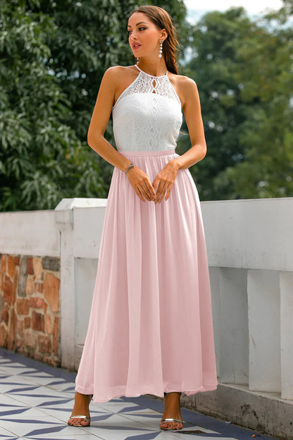 Faith | Women Wedding Guest Halter Maxi Dress