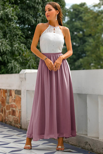 Faith | Women Wedding Guest Halter Maxi Dress